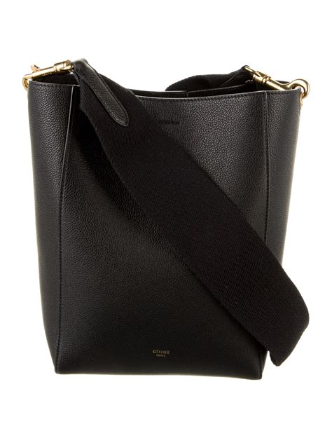 celine black bucket bag|celine bucket handbags.